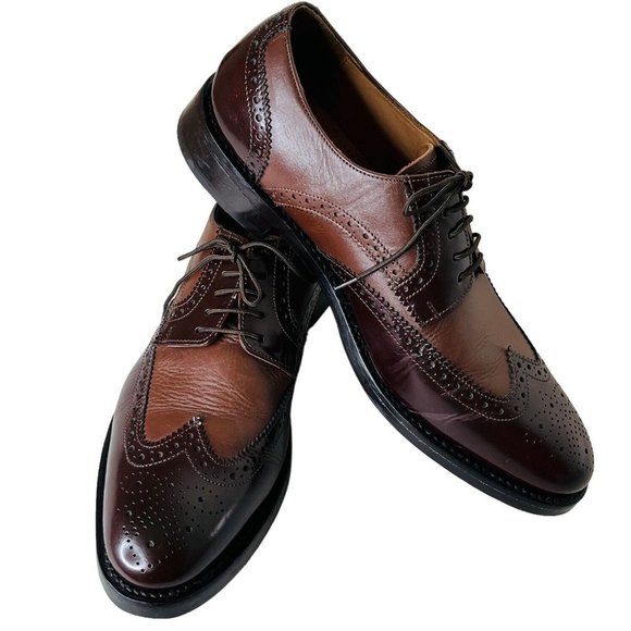 Samuel Windsor Prestige Longwings Brogue Shoes GYW Size 10 Brown main image 8